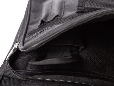 Pionowa materiałowa torba męska na ramię robocza czarna Bellugio - obrazek 7