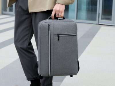 Szary plecak na laptopa 15.6" podróżny z portem USB MIRU - obrazek 15