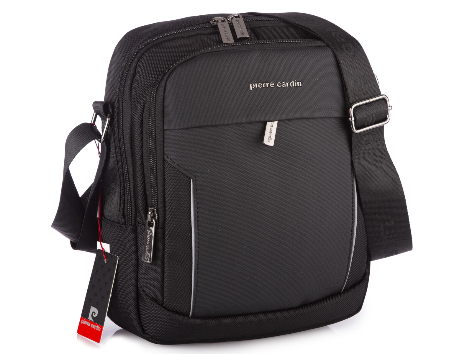 Torba męska miejska na co dzień czarna średnia Pierre Cardin