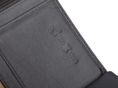 Portfel damski szary z miękkiej skóry naturalnej duży z ochroną RFID Franko - obrazek 7