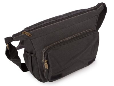 Wygodna materiałowa torba męska na ramię w stylu vintage OR&MI - obrazek 5