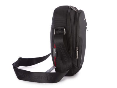 Torba męska miejska na co dzień czarna średnia Pierre Cardin - obrazek 4