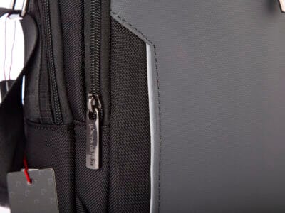 Torba męska miejska na co dzień szara średnia Pierre Cardin - obrazek 3