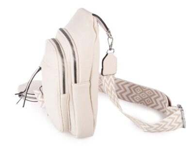 Jasnobeżowy plecak damski na jedno ramię miejski elegancki - obrazek 6