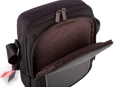 Torba męska miejska na co dzień szara średnia Pierre Cardin - obrazek 8