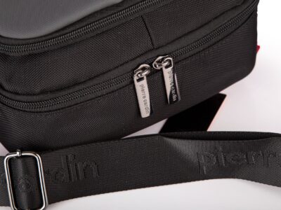 Torba męska miejska na co dzień szara średnia Pierre Cardin - obrazek 7