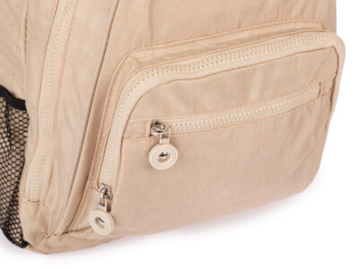 Jasnobeżowy Lekki Plecak turystyczny z kreszu damski/męski Bag Street - obrazek 4