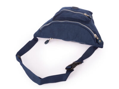 Saszetka biodrowa Bag Street lekka z kreszu w kolorze granatowym - obrazek 2