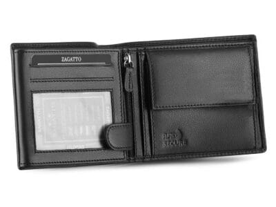 Zagatto Portfel męski czarno-czerwony - obrazek 3