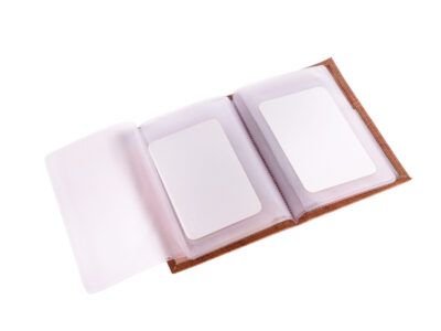 Etui na dokumenty skórzane w kolorze jasnobrązowym marki Money Maker - obrazek 5