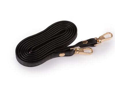 Elegancki portfel damski Jennifer Jones w kolorze czarnym z ekoskóry, z dwoma komorami i odpinanym paskiem na ramię - obrazek 3