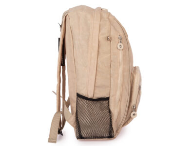 Jasnobeżowy Lekki Plecak turystyczny z kreszu damski/męski Bag Street - obrazek 5