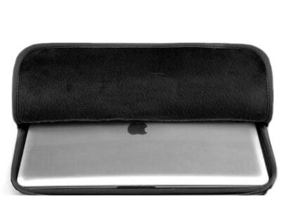 Elegancka torba na laptopa cienka do pracy ZAGATTO w kolorze czarnym 15,6" - obrazek 2