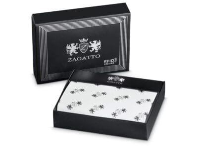 Zagatto Portfel męski czarno-czerwony - obrazek 6