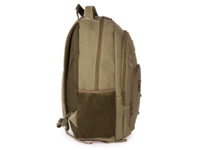 Duży mocny plecak 2-komorowy w kolorze zielonym khaki OR&MI vintage - obrazek 2