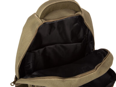 Duży mocny plecak 2-komorowy w kolorze zielonym khaki OR&MI vintage - obrazek 9