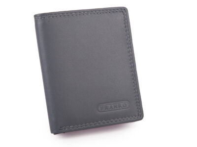 Szary skórzany portfel damski z "piekiełkiem" RFID Franko - obrazek 2