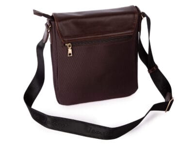 Brązowa elegancka prostokątna torebka damska na ramię z klapką Jennifer Jones - obrazek 4