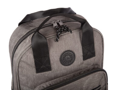 Lekki plecak miejski materiałowy w kolorze szarym ORMI - obrazek 3