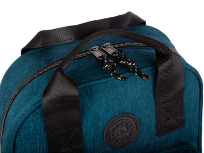 Lekki plecak miejski materiałowy w kolorze turkusowym ORMI - obrazek 4