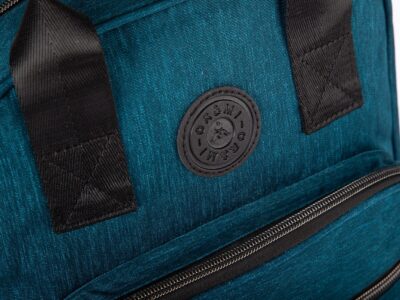 Lekki plecak miejski materiałowy w kolorze turkusowym ORMI - obrazek 3