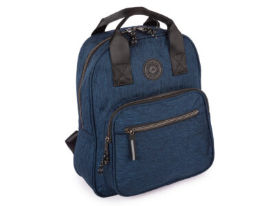 Lekki plecak miejski materiałowy w kolorze ciemnoniebieskim ORMI