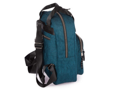 Lekki plecak miejski materiałowy w kolorze turkusowym ORMI - obrazek 5