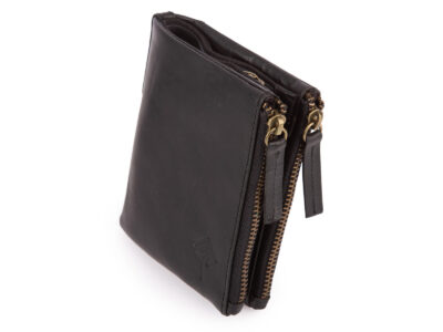 Innowacyjny i praktyczny portfel męski skórzany Ekavale czarny z ochroną RFID - obrazek 5