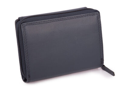 Pojemny granatowy portfel damski Franko skórzany z ochroną kart RFID - obrazek 8