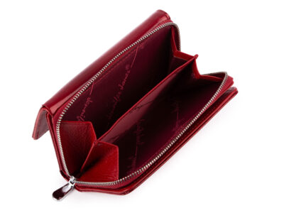 Portfel damski czerwony z zamkiem z.p. - obrazek 6