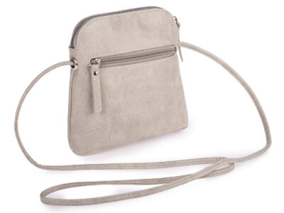 Mała szara torebka damska na ramię z miękkiej skóry ekologicznej Jennifer Jones - obrazek 2