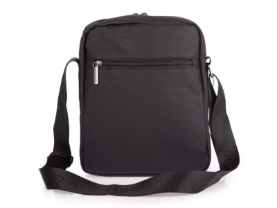 Elegancka torba męska z długim paskiem na ramię czarna Pierre Cardin - obrazek 4