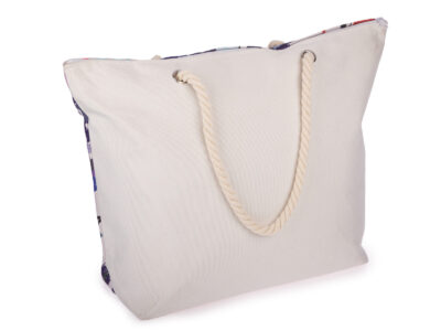 Duża torba plażowa biwakowa z wzorem w kolorowe kwiaty Bellugio - obrazek 2