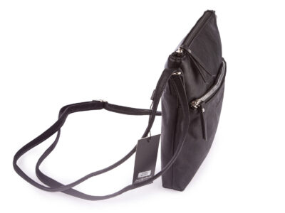 Czarna średnia torebka damska z miękkiej skóry ekologicznej Jennifer Jones - obrazek 5