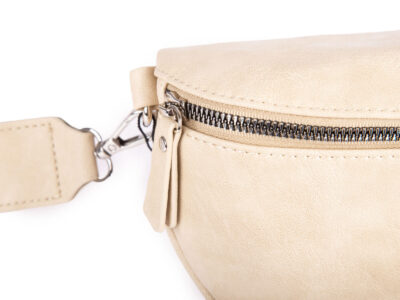 Beżowa saszetka damska nerka na ramię z miękkiej skóry ekologicznej Jennifer Jones - obrazek 5
