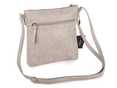 Szara średnia torebka damska z miękkiej skóry ekologicznej Jennifer Jones - obrazek 3