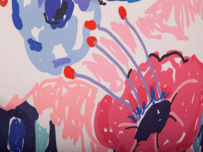 Duża torba plażowa biwakowa z wzorem w kolorowe kwiaty Bellugio - obrazek 4