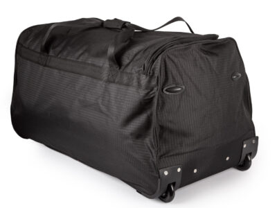 Czarna bardzo duża torba podróżna na kółkach XXL ze stelażem i wyciaganą rączką Bellugio - obrazek 10