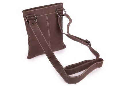 Brązowa skórzana saszetka męska na ramię WILD Tiger - obrazek 2