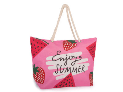 Duża różowa torba na plażę / biwak / wycieczkę Bellugio