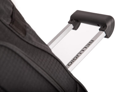 Czarna bardzo duża torba podróżna na kółkach XXL ze stelażem i wyciaganą rączką Bellugio - obrazek 4