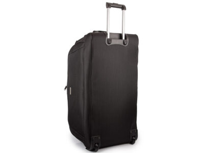 Czarna bardzo duża torba podróżna na kółkach XXL ze stelażem i wyciaganą rączką Bellugio - obrazek 5