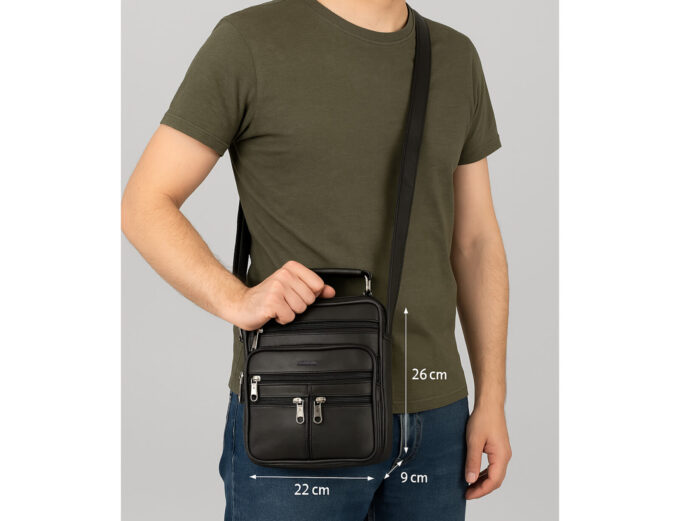 Skórzana torba męska na ramię Bellugio