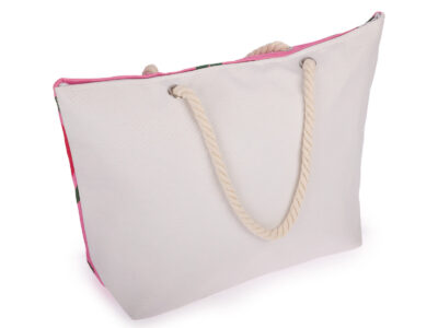 Duża różowa torba na plażę / biwak / wycieczkę Bellugio - obrazek 3
