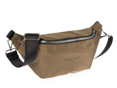 Oliwkowa saszetka "nerka" damska na ramię Jennifer Jones