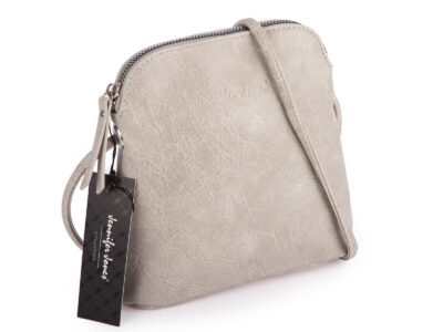 Mała szara torebka damska na ramię z miękkiej skóry ekologicznej Jennifer Jones