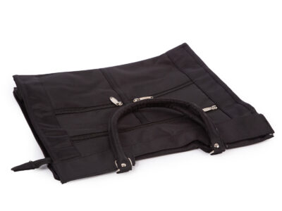 Torba na zakupy czarna z mocnego materiału - mikrofiby pojemny - obrazek 6