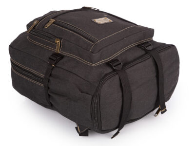 Duży, szary plecak podróżny OR&MI z możliwością powiększenia wysokości - obrazek 3