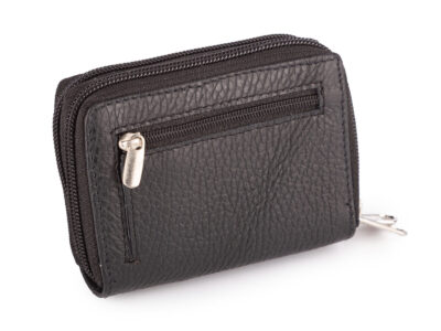 Mała, czarna, saszetka męska z mocowaniem do paska od spodni - obrazek 2