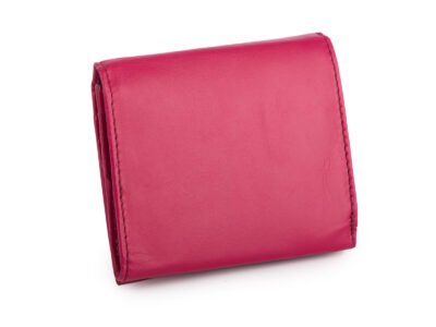 Mały skórzany różowy portfel damski do małej torebki J Jones - obrazek 5